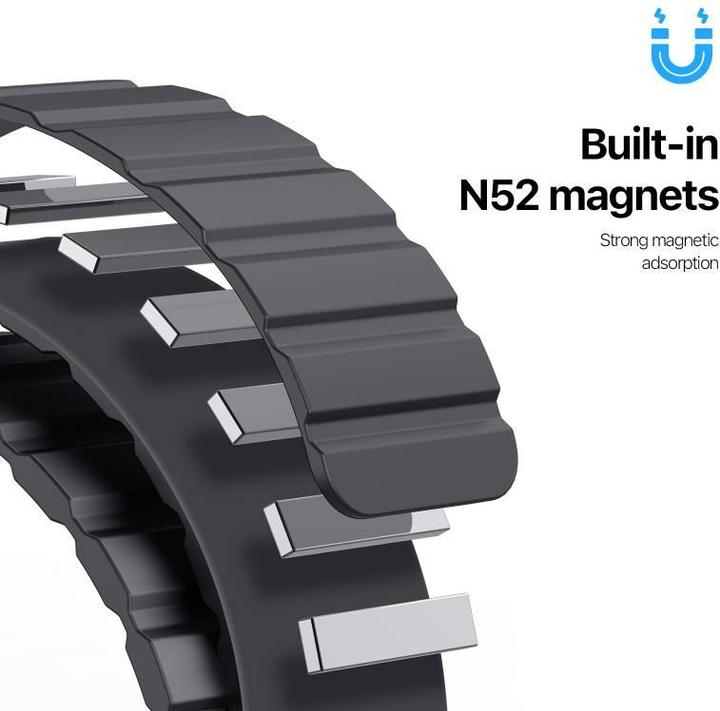 Image du produit Dux Ducis OA Bracelet Apple Watch 38mm/40mm/41mm - Noir (38 mm, 40 mm, 41 mm, Silicone (liquide))