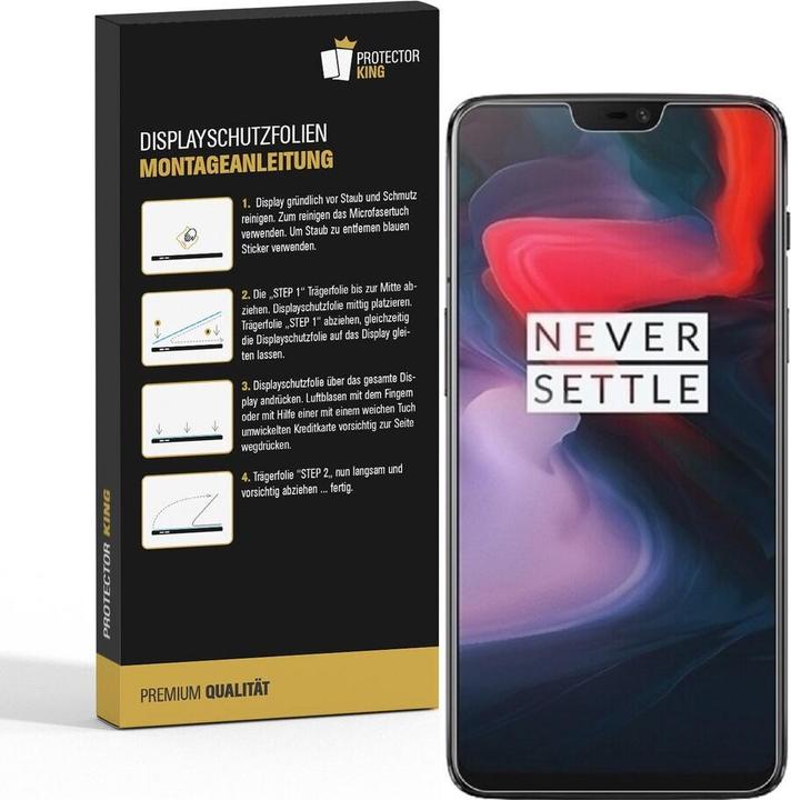 Produktbild Protectorking 6x Premium Displayschutzfolie 3D KLAR (6 Stück, OnePlus 6)