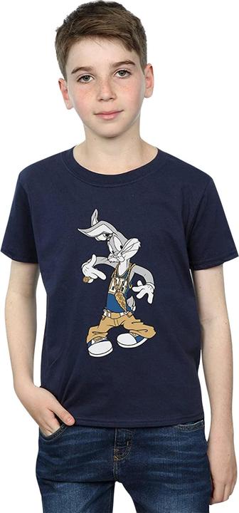 Actual product image Looney Tunes Boys Rapper Bugs Bunny Cotton T-Shirt (140, 146)