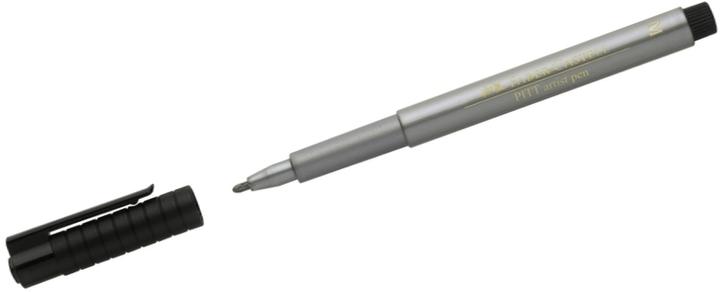 Produktbild Faber-Castell Pitt Artist Pen Metallic (Silber, 1 x)