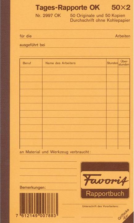 Favorit Report books (100 x)