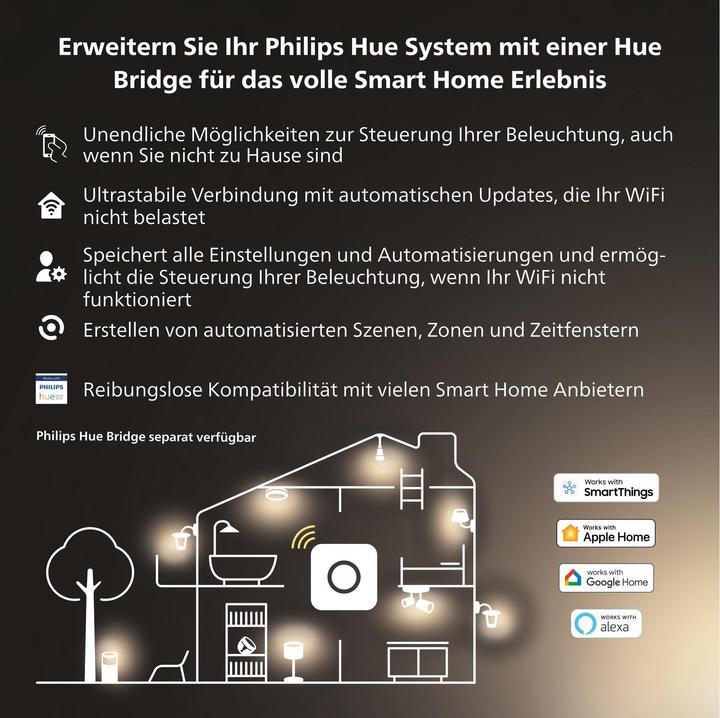 Actual product image Philips Hue Giant BT (E27, 7 W, 550 lm, 1 x, G)