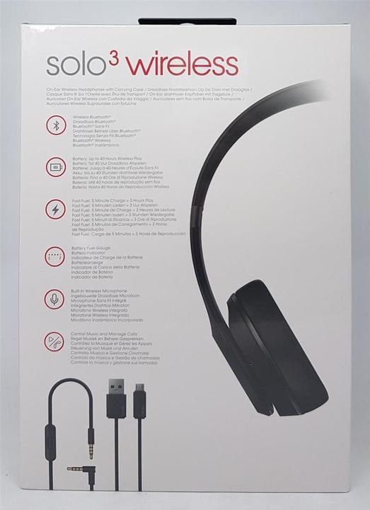 Actual product image Beats Solo3 (ANC, 40 h, Cable, Wireless)