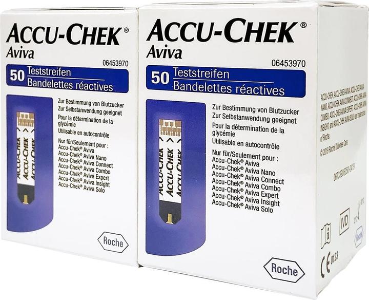 Actual product image Accu-Chek PI-APS) Aviva test strips (2 x 50 pcs) (Test strips)