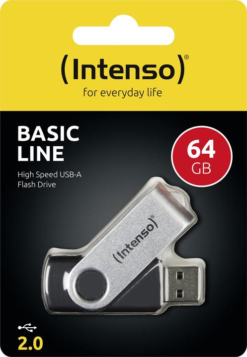 Actual product image Intenso basic line (64 GB, USB-A, USB 2.0)
