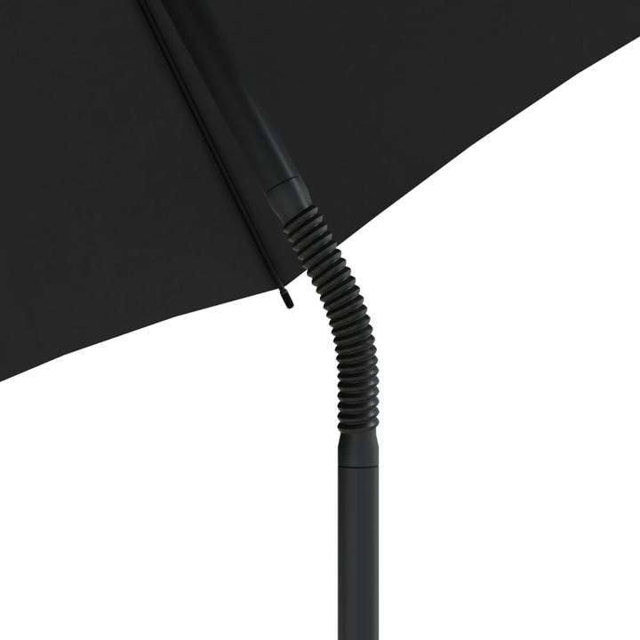 Actual product image VidaXL Garden sofa 2-seater parasol and stool poly rattan