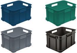 Produktbild keeeper Aufbewahrungsbox Euro-Box M "bruno eco", graphite Farbe: eco-graphite, 16 Liter, aus 100% Recyclingk (16 l)