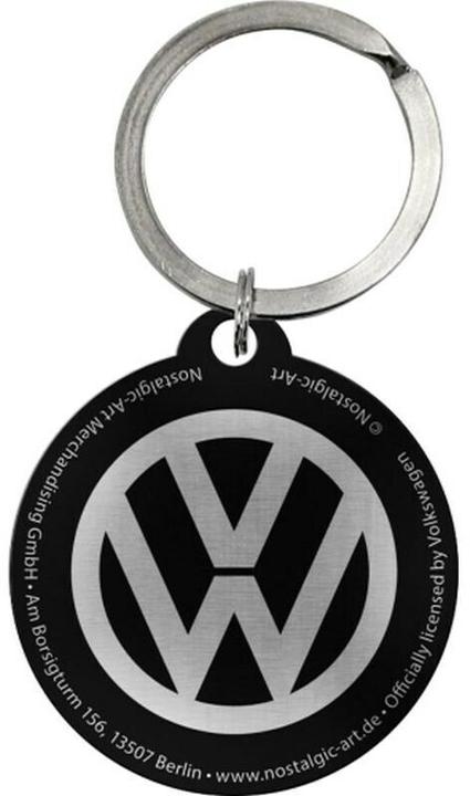 Produktbild Nostalgic-Art Merchandising Nostalgic Art Schlüsselanhänger VW Ø 4 cm, Blau/Weiss, Motiv: Logo