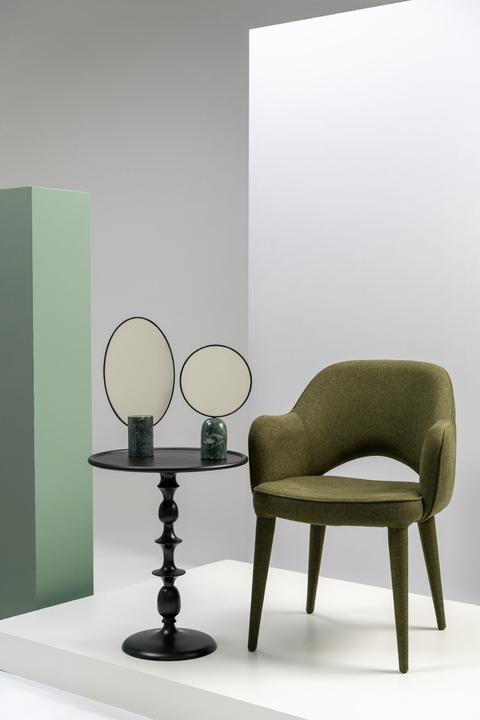 Immagine prodotto Pols Potten Specchio rotondo in marmo da 34 cm - Verde (Ø 34 cm)