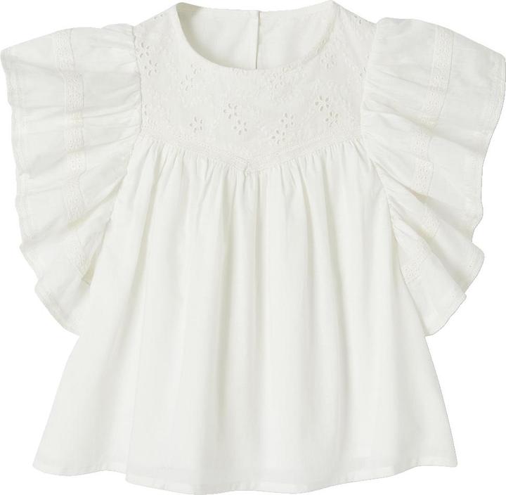 Image du produit Vertbaudet Blouse à volants brodée pour fille (92)