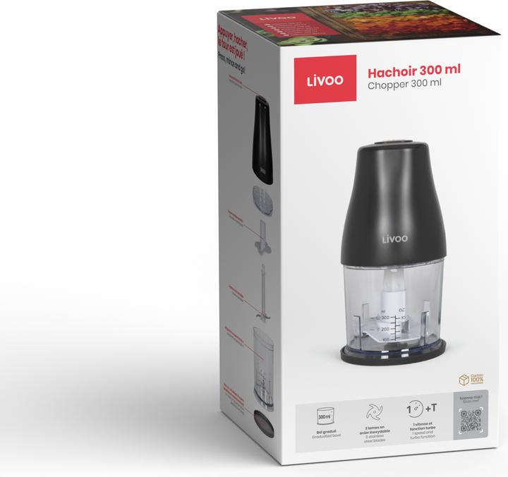 Immagine prodotto Livoo Tritatutto 300 ml (300 ml, 400 W)