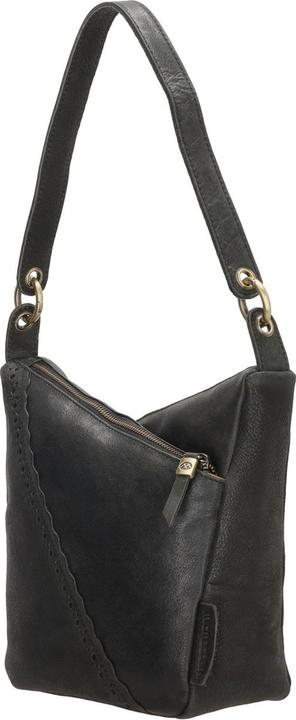 Actual product image Micmacbags Hide & Stitches Marrakech Shoulder Bag - Black - 100% Leather