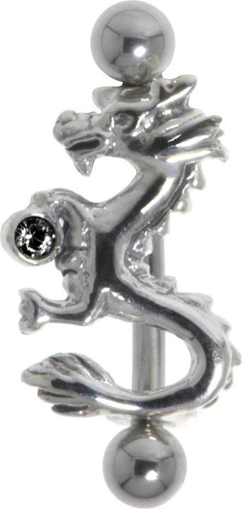 Produktbild Bijouteria Augenbrauenpiercing (Chirurgenstahl 316L, Kristall, Silber 925)