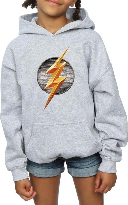 Actual product image Girls Justice League Movie Flash Emblem Hoodie (116)