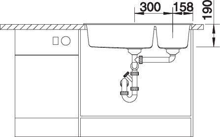 Produktbild Blanco Metra 9 (50 cm, 86 cm)