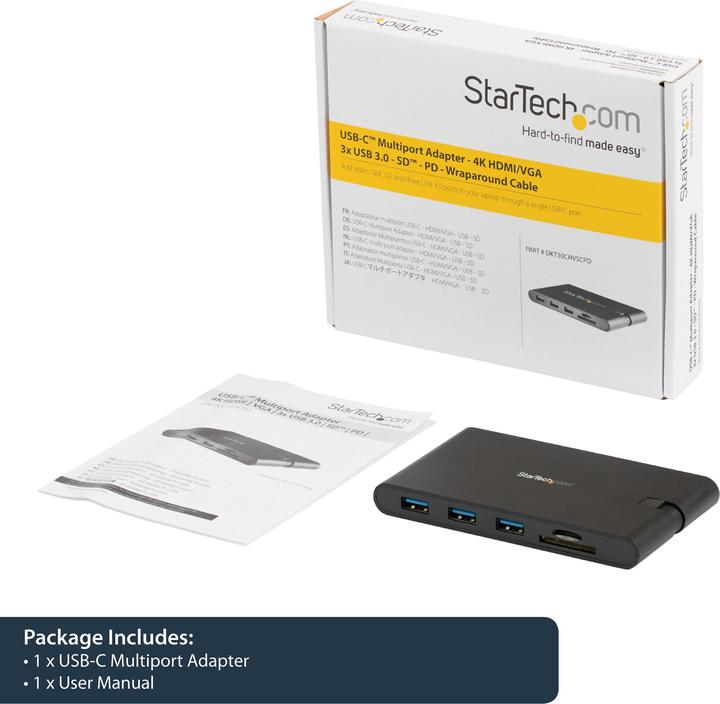 Actual product image StarTech DKT30CHVSCPD (USB-C, 5 Ports)