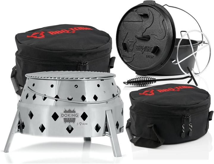Actual product image BBQ-Toro 6-piece Dutch Oven Set