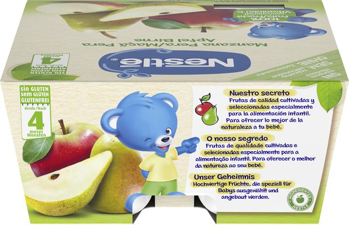 Produktbild Nestlé Apfel Birne Kompott, nach 4 Monaten (400 g)