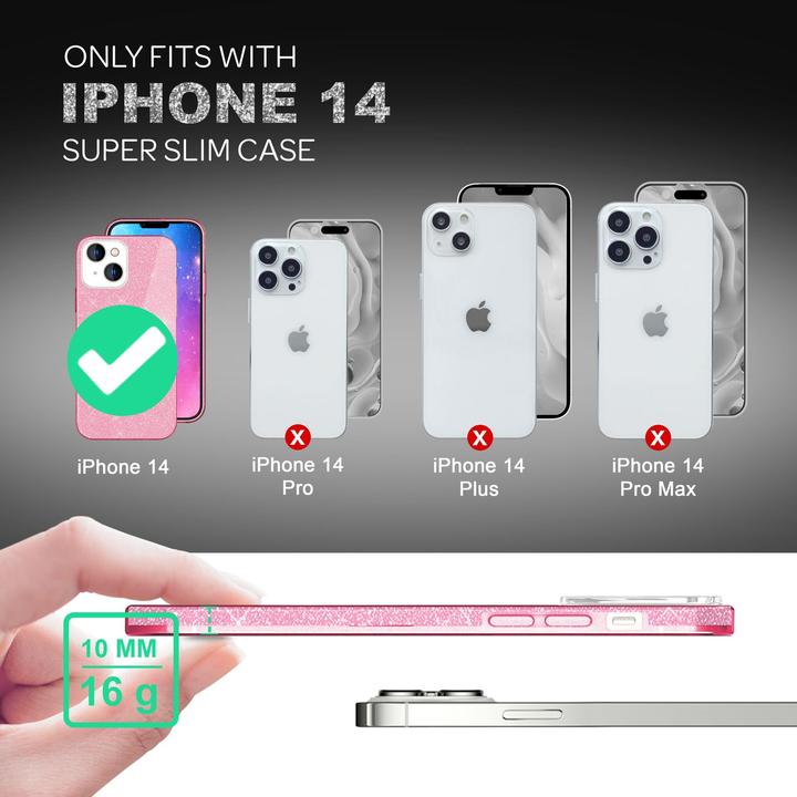 Immagine prodotto Nalia Copertina glitterata (Apple iPhone 14)