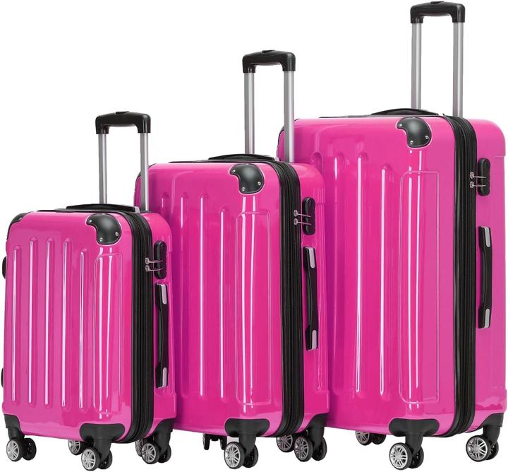 Beibye 3-tlg. Hartschalenkoffer-Set (Handgepäck (bis 50l), M (50 - 90l), XL (ab 115l))