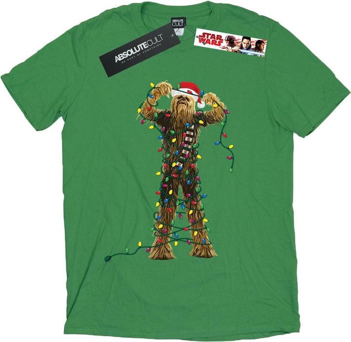 Produktbild Star Wars Chewbacca Christmas Lights TShirt (L)