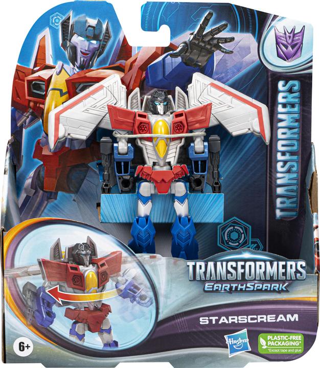 Produktbild Hasbro Transformers Spielzeug EarthSpark Warrior-Klasse Starscream Action-Figur, Roboterspielzeug für Kinde