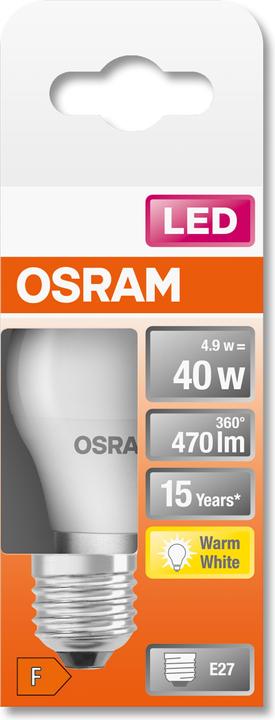 Produktbild Osram Led Star Classic P (E27, 40 W, 470 lm, 1 x, F)