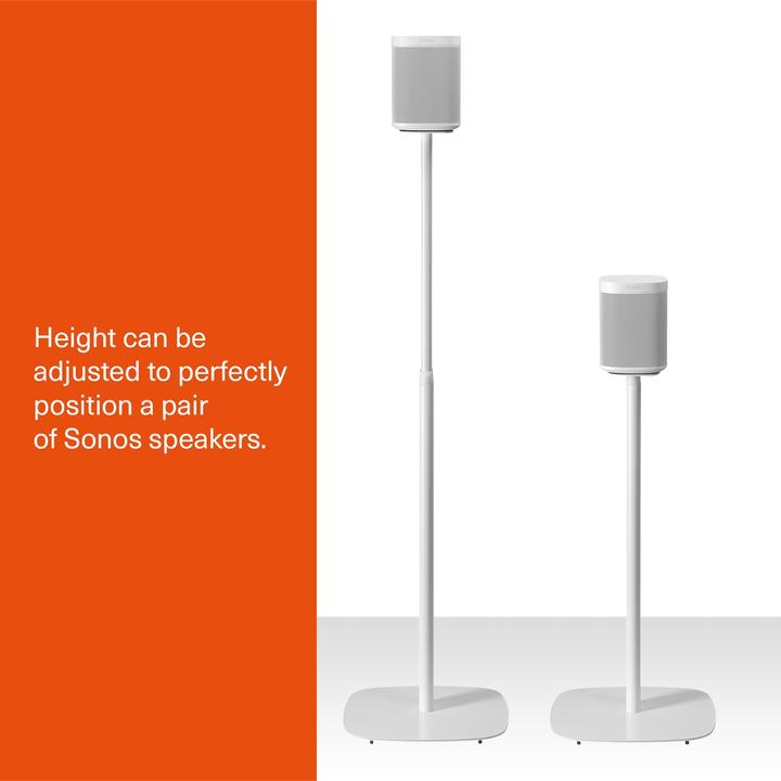 Immagine prodotto Mountson MS14WX2 - Supporto regolabile per Sonos One (Cavalletto, Regolabile in altezza)