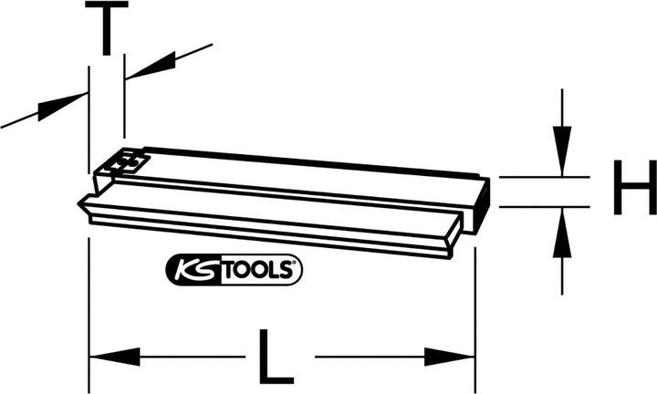 Produktbild KS Tools Konturen-Lehre, Kunststoff, 280 mm lang (28 cm)
