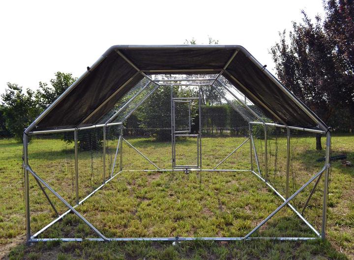 Produktbild Wiltec XXL Freilaufgehege 4x3x2m Aussengehege Voliere Hühnerstall Kleintiergehege