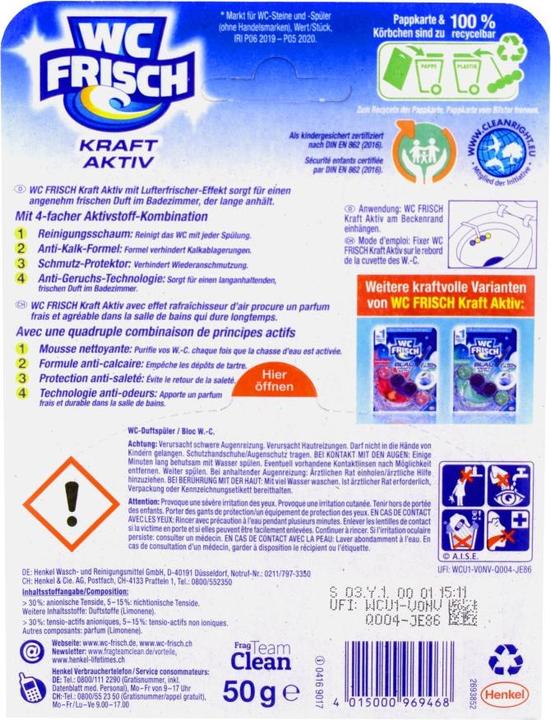 Energielabel WC Frisch Power-Active