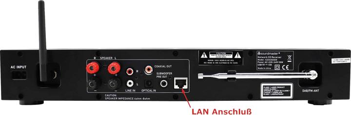 Actual product image Soundmaster ICD4350SW (Web radio, DAB+, FM, Bluetooth, Wi-Fi)