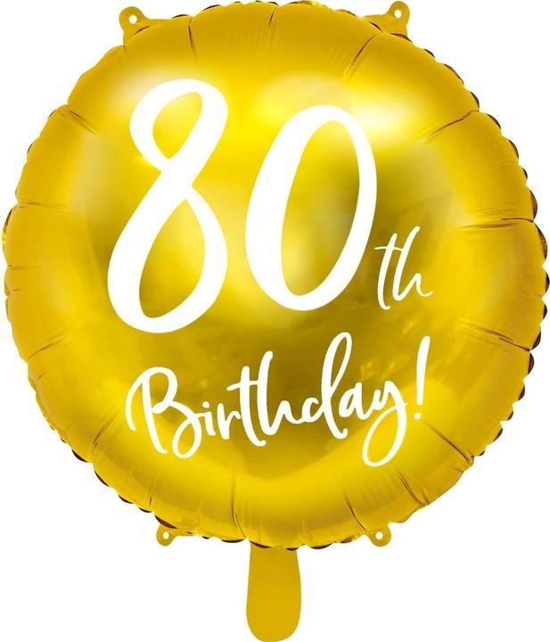 Image du produit Partydeco Ballon 80 ans - 45cm (1 x)