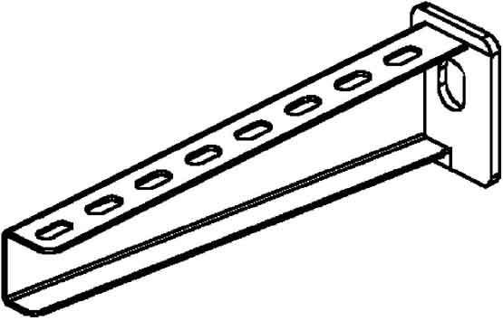 Produktbild Niedax Wandausleger standard KTA200E3 55x210mm Edelstahl