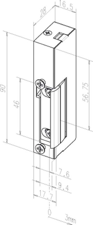 Image du produit effeff Gâche électrique (Porte de l'objet, Intérieur)