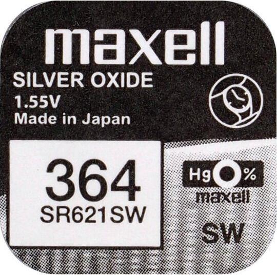 Image du produit Maxell 364 / SR621SW (1 pcs, SR60, 23 mAh)