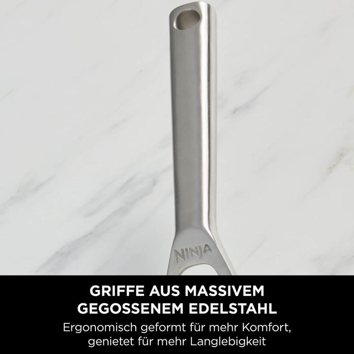 Actual product image Ninja NIA roasting pan 20cm EverCl.ES (20 cm, Casserole + Stewpot, Stainless steel)