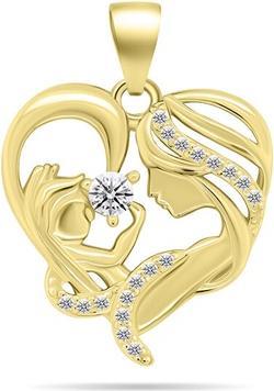 Image du produit Brilio Silver - Magnifique pendentif Madonna plaqué or PT127Y