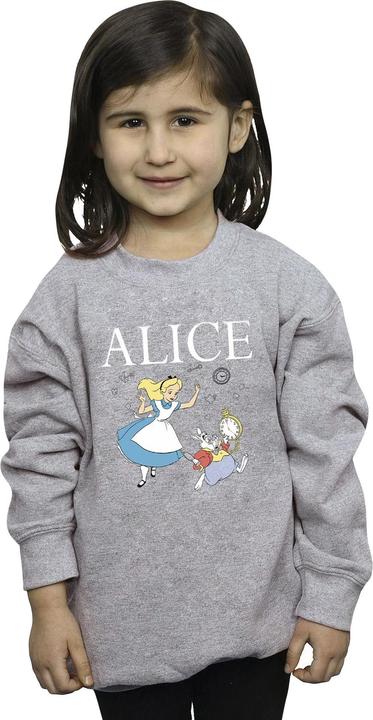 Produktbild Disney Alice im Wunderland Mädchen folgen dem Kaninchen Sweatshirt (116)