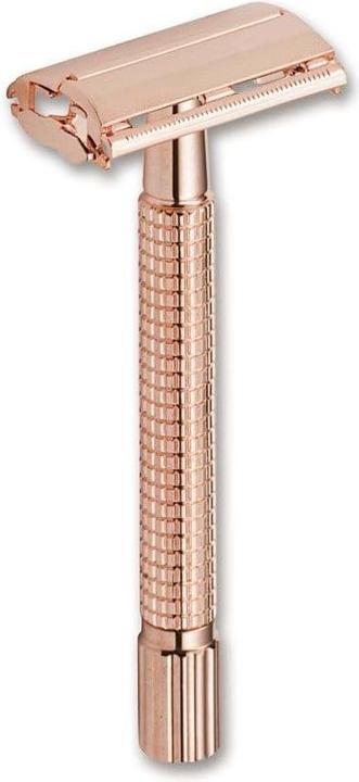 Actual product image Böker Straight Razor Butterfly L Rose Gold