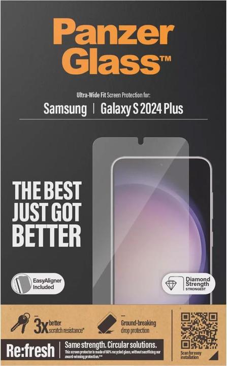 Produktbild PanzerGlass Ultra-Wide Fit (1 Stück, Samsung Galaxy S24+)