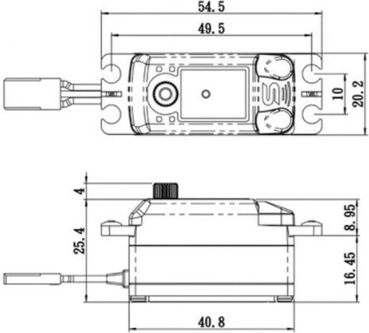 Produktbild Savöx Low Profile Servo SC-1251MG+ Digital, Metall-Getriebe, 9 kg