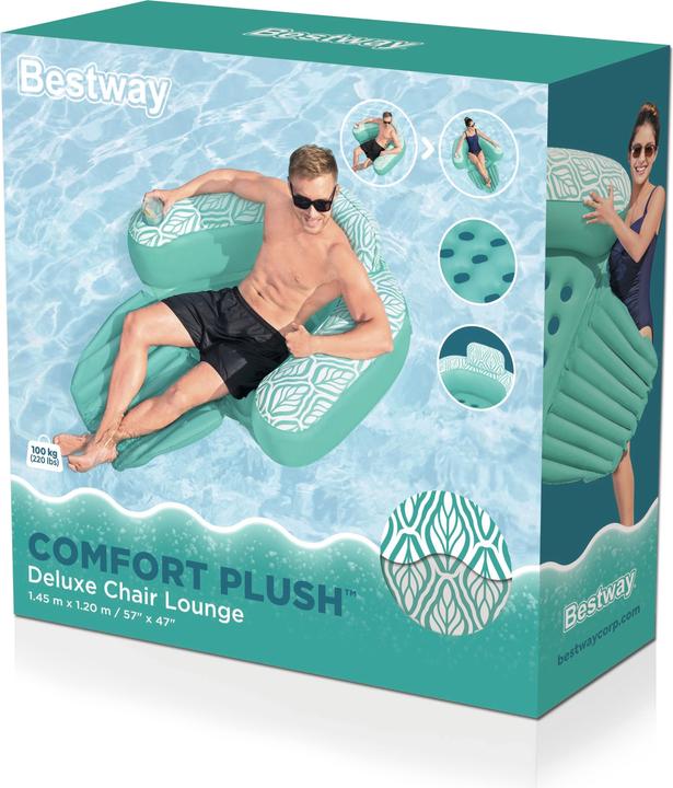 Produktbild Bestway Poolsessel Comfort Plush™ Deluxe 145 x 120 cm