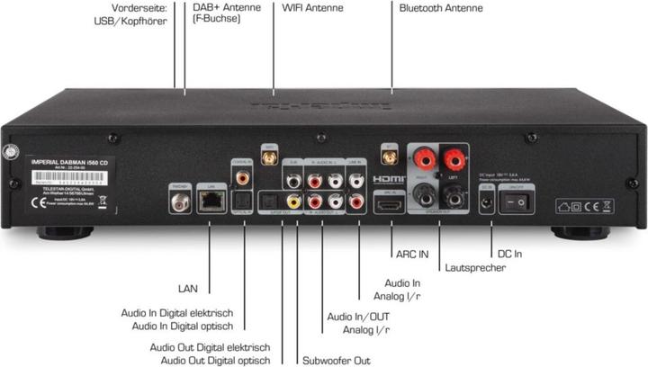 Produktbild Imperial Dabman i560 CD (FM, DAB+, UKW, Internetradio, Bluetooth, WLAN)