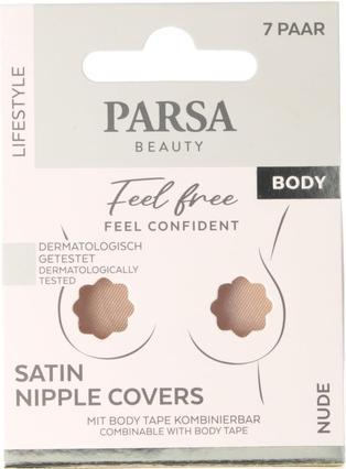 Image du produit Parsa Beauty Parsa - Couvre-tétons en satin 7 pcs - Nude