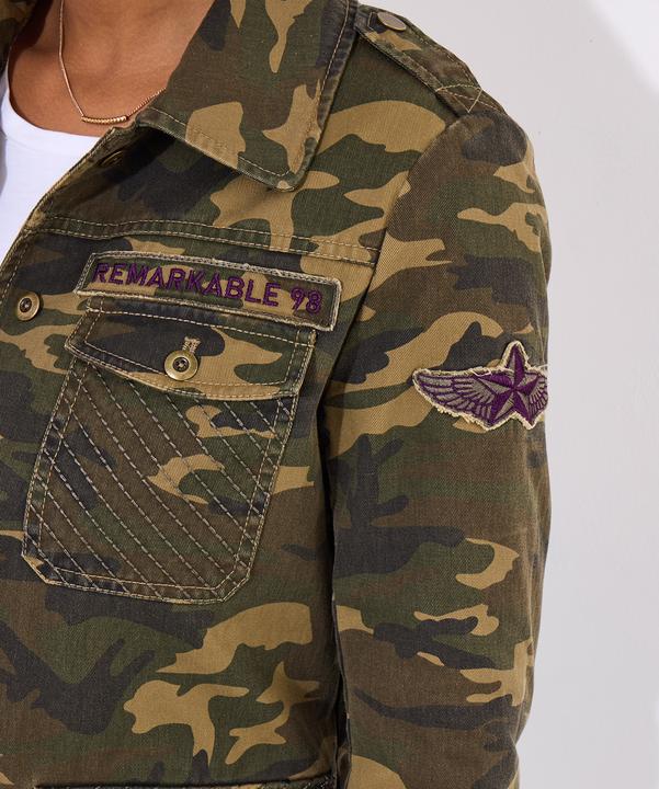 Actual product image Joe Browns BOUTIQUE Embroidered Camo Jacket (44)