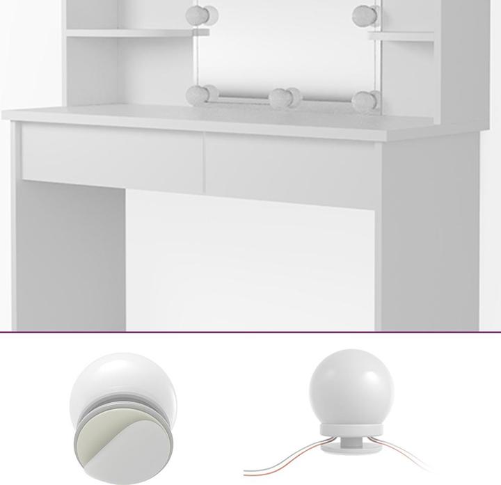 Produktbild Vicco Charlotte mit Beleuchtung (108 x 40 x 139 cm)