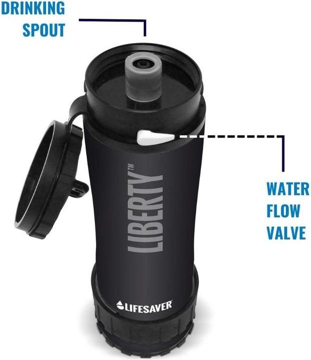 Actual product image LifeSaver Liberty water filter, Black (0.40 l)