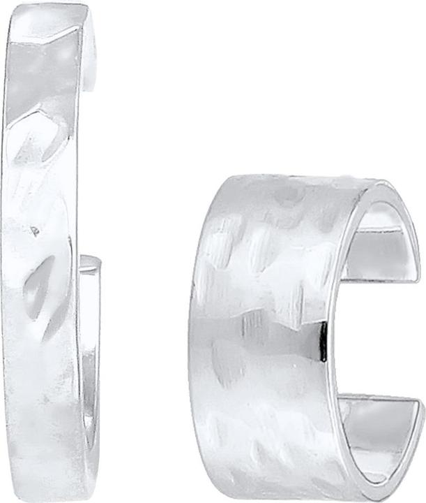 Produktbild Elli Ohrringe Earcuff Set Geo Look Gehämmert Organic 925 Silber (925er Sterling Silber)