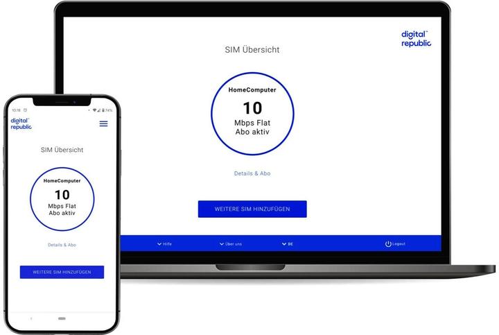 Image du produit Digital Republic Carte SIM Internet illimité pendant 30 jours - Haute vitesse (Illimité)